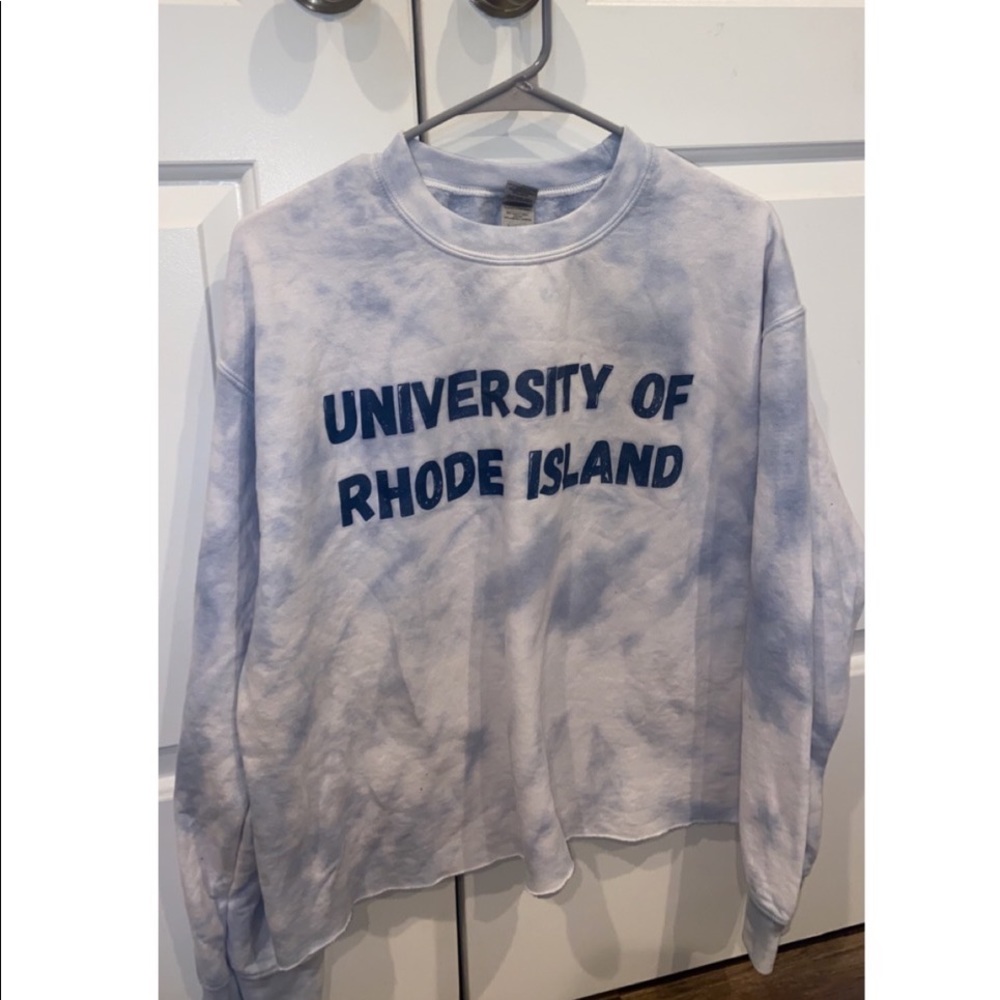 University of Rhode Island Blue Tie-Dye Crewneck